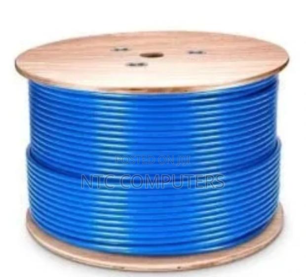 Cat6a 10g Uutp 24awg PVC Solid Cable - 305m/Roll - Blue - main view