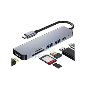 6 in 1 Usb-C / Type-C Multifunctional Hub Docking Station
