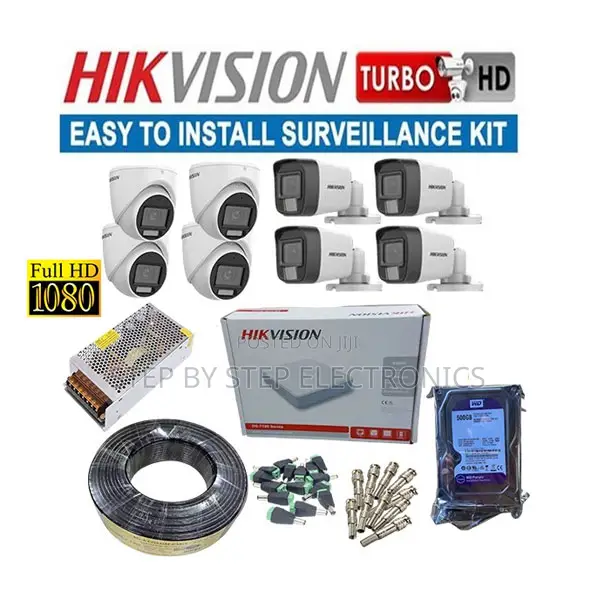 Low Maintenance 8 Hikvision 1080p CCTV Cameras Full Kit
