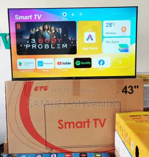CTC 43" Frameless Android Tv Bluetooth Wi-Fi Netflix Youtube