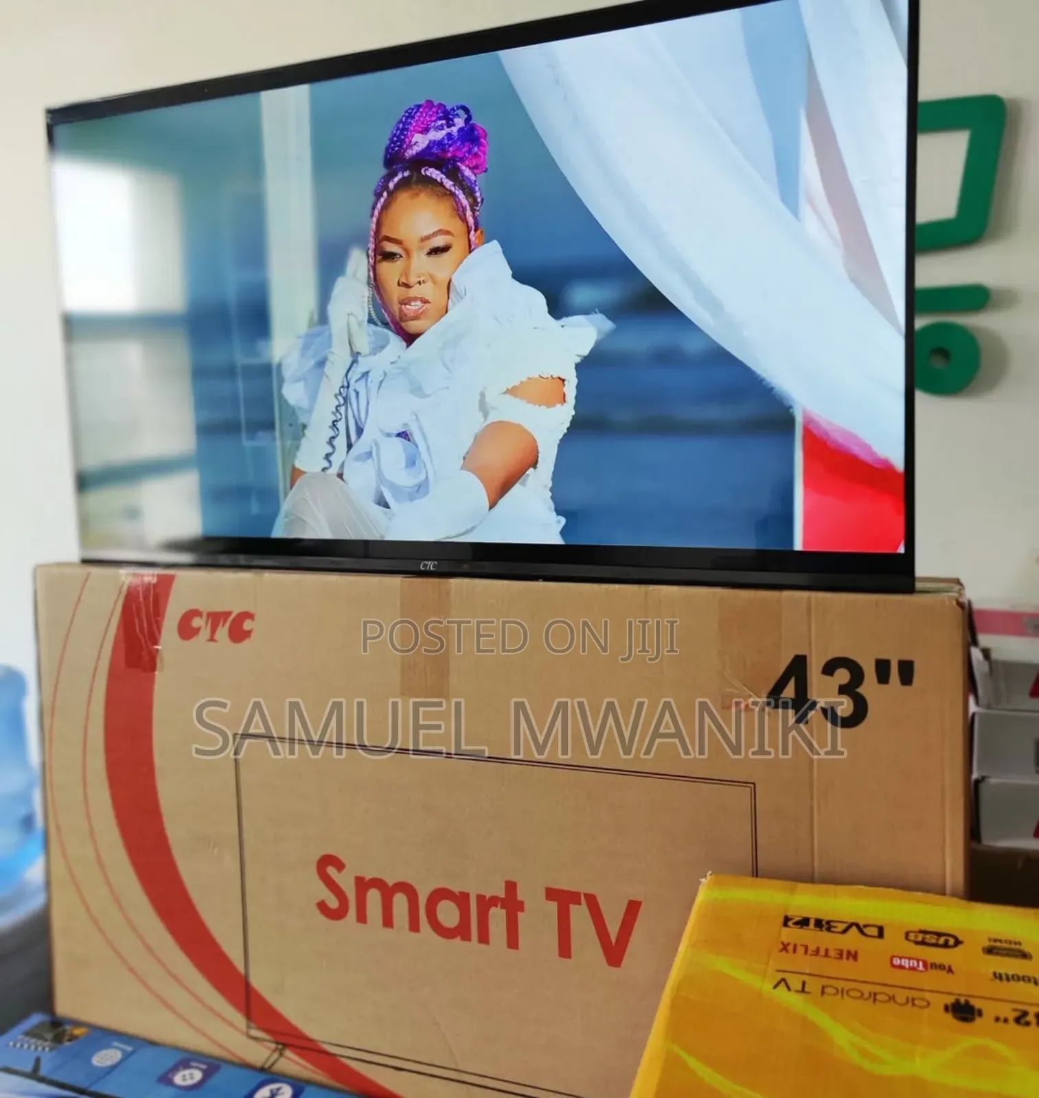CTC 43" Frameless Android Tv Bluetooth Wi-Fi Netflix Youtube