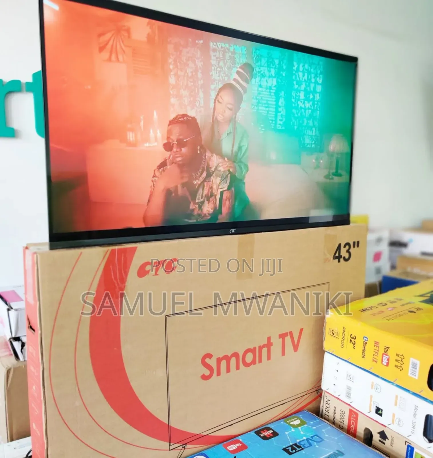 CTC 43" Frameless Android Tv Bluetooth Wi-Fi Netflix Youtube