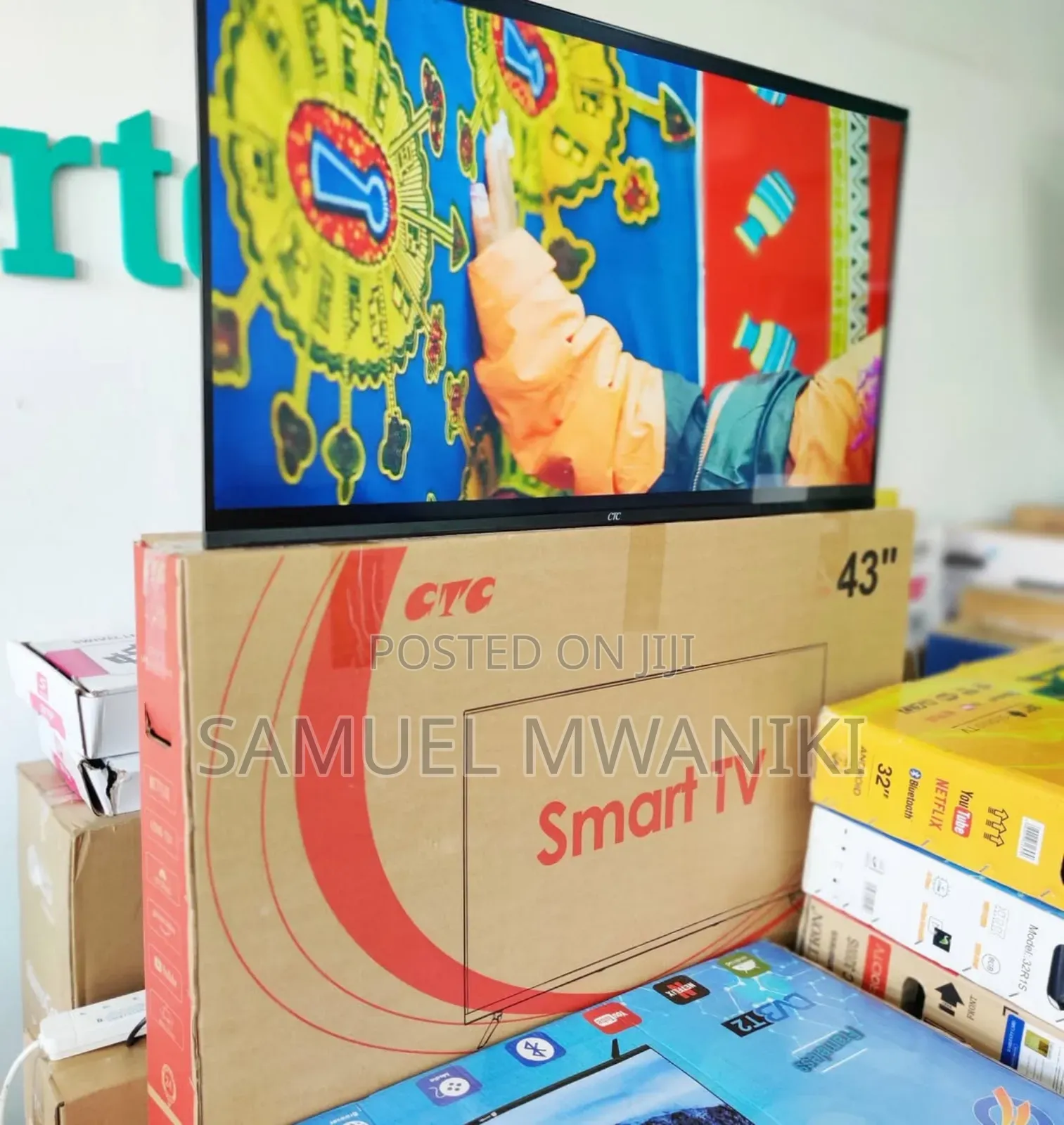 CTC 43" Frameless Android Tv Bluetooth Wi-Fi Netflix Youtube