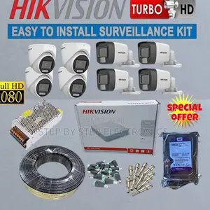 Full Hd Night Vision 8 Hikvision 1080p CCTV Cameras Full Kit