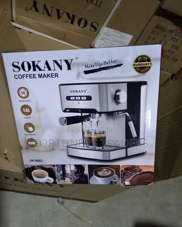 Sokany Commercial Coffee Maker 1.6l Stainless - main view