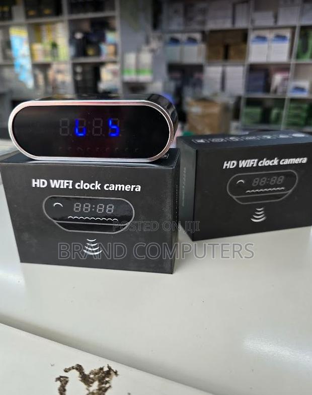 Wireless Table Clock Night Vision Remote 1080p Wifi Camera - main view