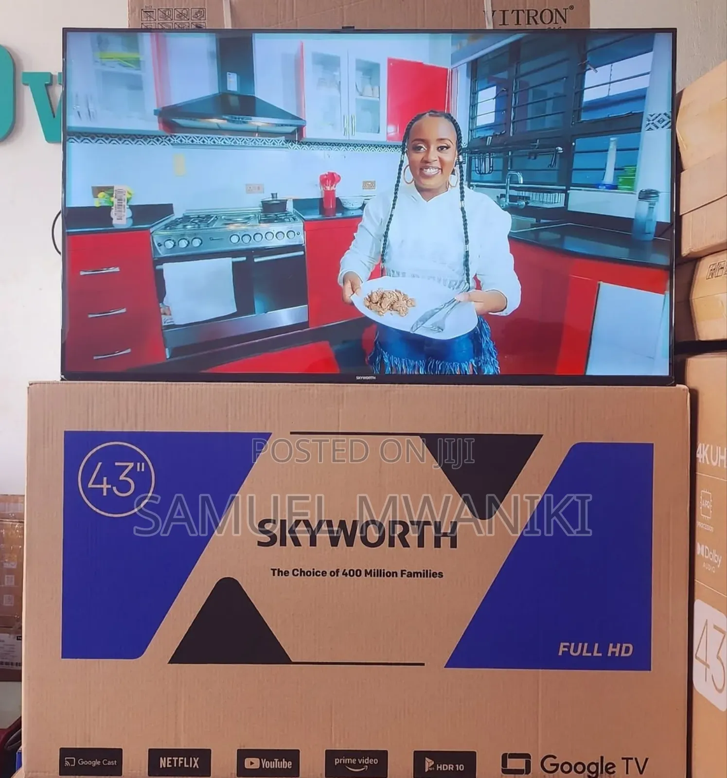 Skyworth 43′′ Frameless Smart Google Tv New Model