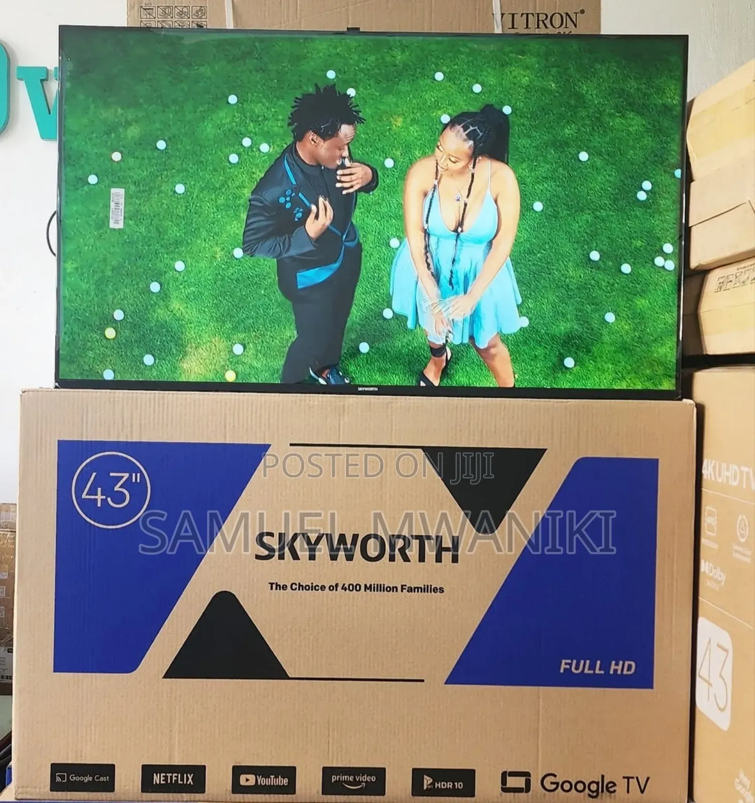 Skyworth 43′′ Frameless Smart Google Tv New Model