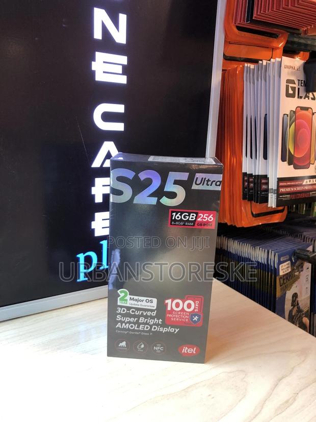 New Itel S25 Ultra 256 GB Black