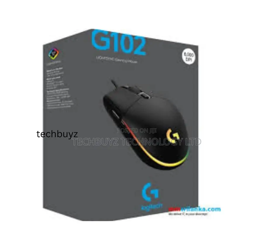 Logitech G102 Lightsync Corded Gaming Mouse Usb -