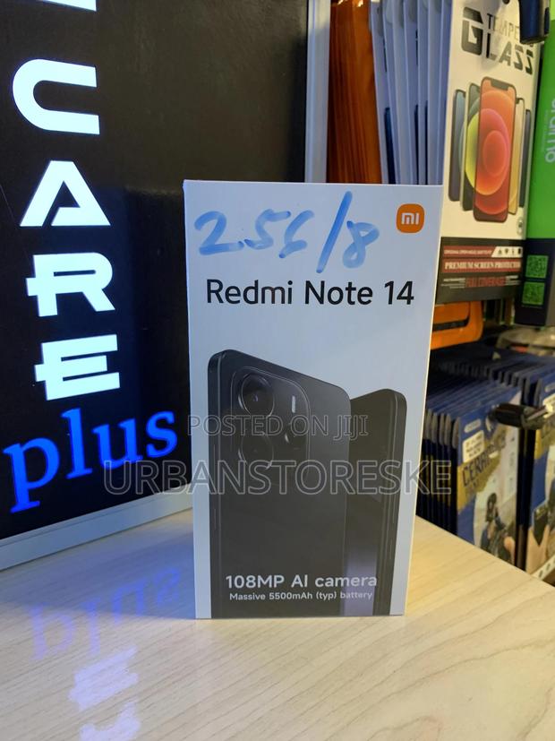 New Xiaomi Redmi Note 14 4G 256 GB Black - main view