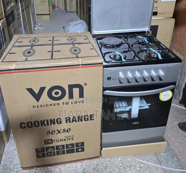 Von 50 by 50 3 Gas and 1 Electric Cooker