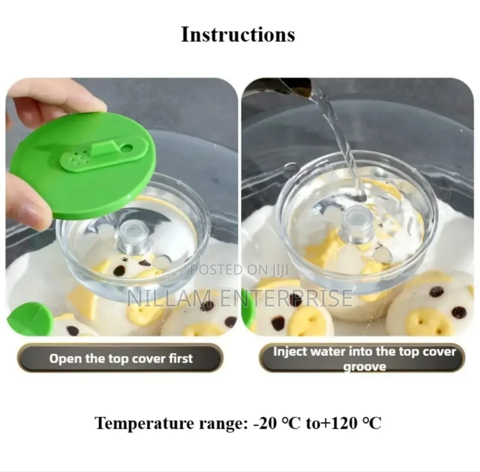 Microwave-Safe Steamer Cover With Handle*
