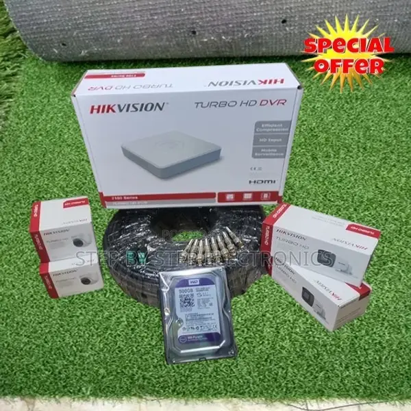 Inexpensive 4 Hikvision (1080p) CCTV Cameras Full System Kit