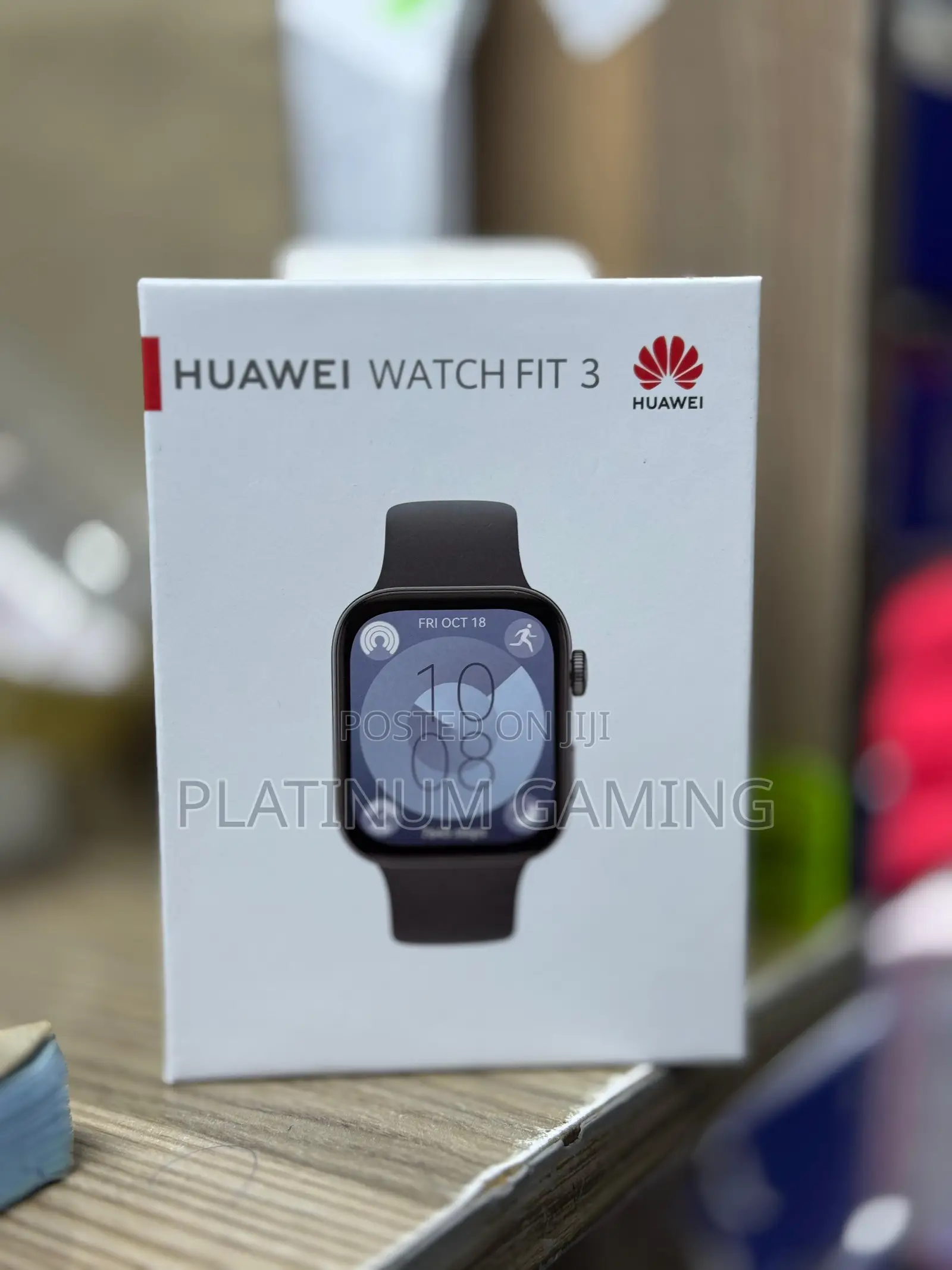 Black Huawei Watch Fit 3 With Durable Battery