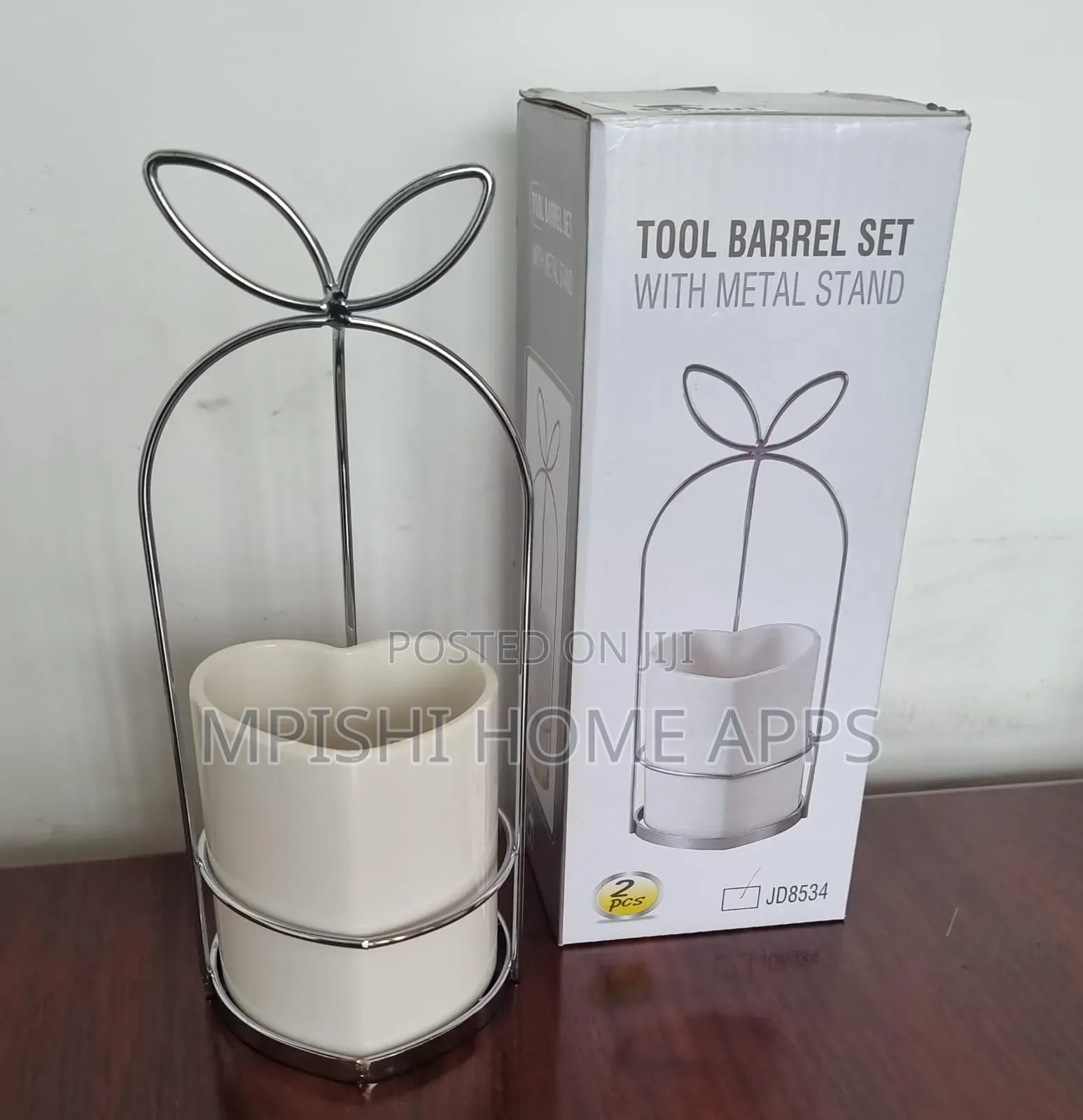 Tool Barrel Set With Metal Stand