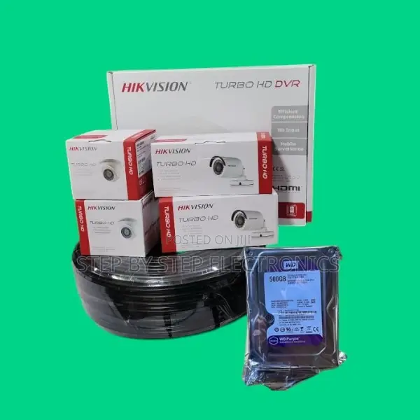 Hikvision 4 1080p 2.Mp High Resolution CCTV Cameras Full Kit