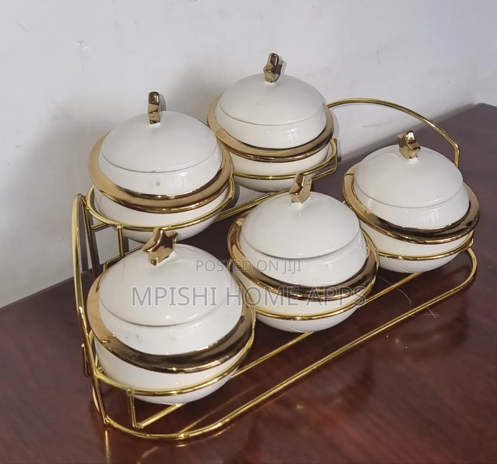 11- Pieces Golden Sugar Dish Set