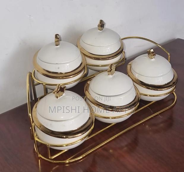 11- Pieces Golden Sugar Dish Set - main view