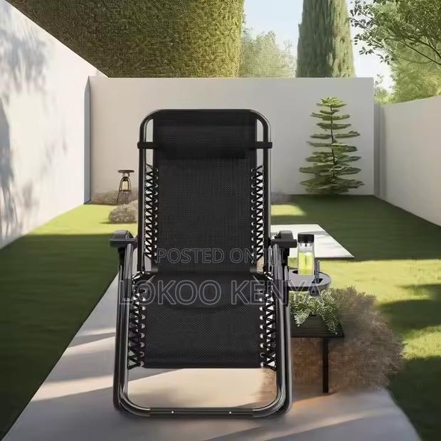 Office Chair: Recliner Outdoor Black Relaxing Chair
