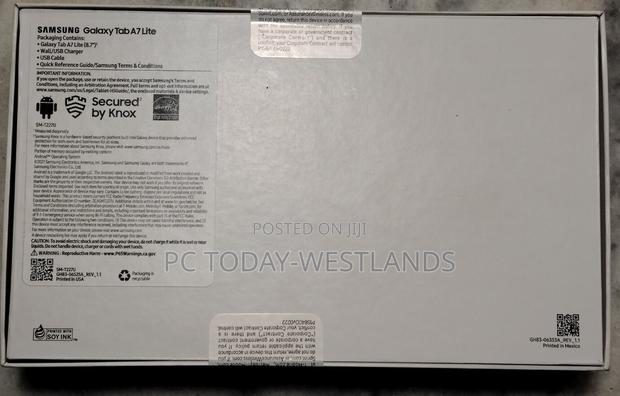 New Samsung Galaxy Tab A7 Lite 32 GB Gray - thumbnail 2