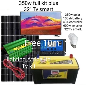 Holiday Kit 350 Watts - 100ah Battery - 600w Inverter - 32" Tv Smart