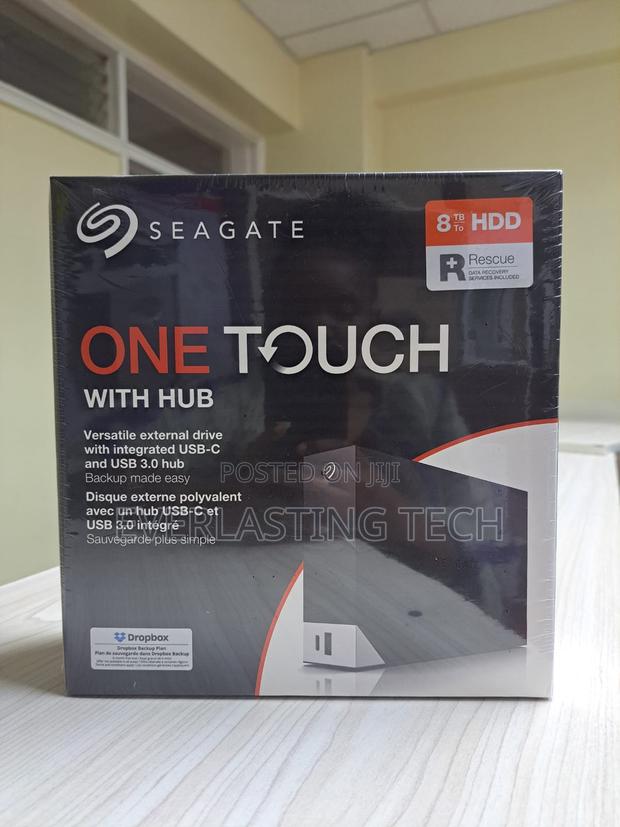 Seagate One Touch Hub 8tb External Hard Drive Desktop HDD - main view