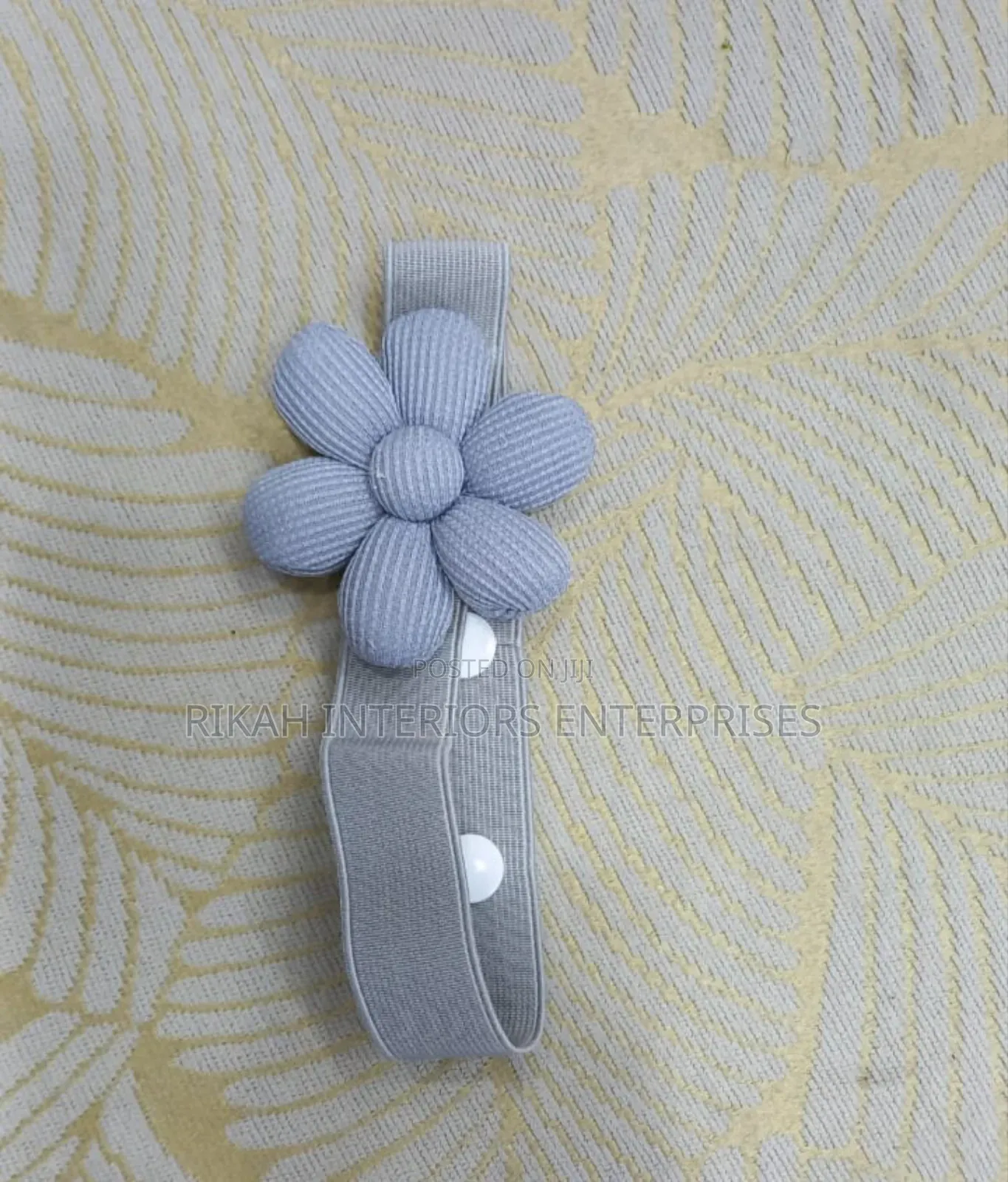 Grey Curtain Tie Backs