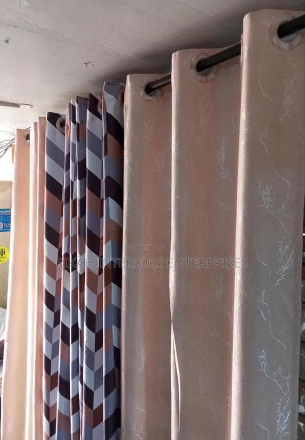 Brown and Baige Curtain Blend - main view