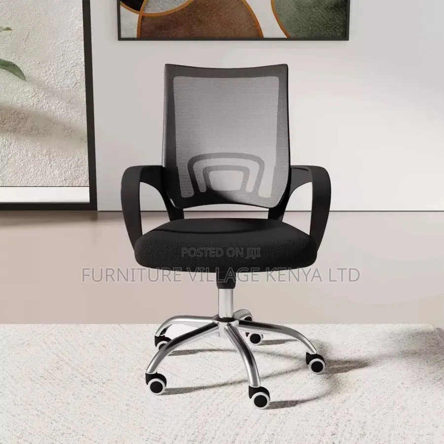 Office Chair: Clerical Mesh Office Chair With Pivot Base