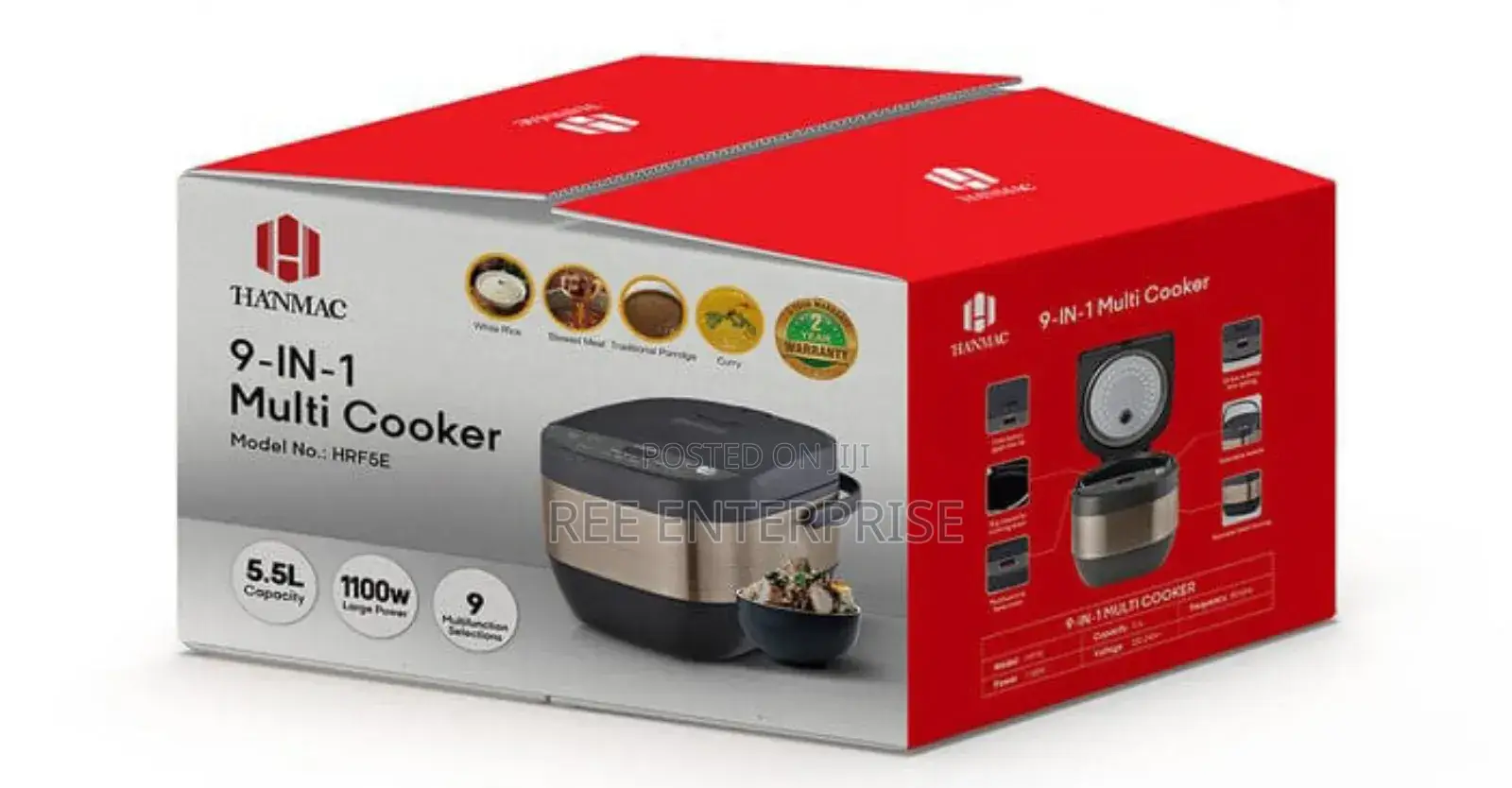 9 in 1 Hanmac Multi Cooker 5.5l