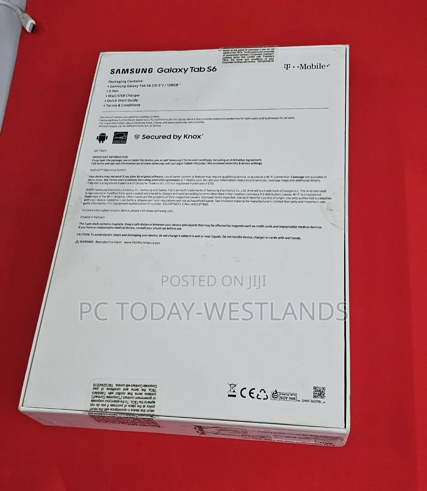 New Samsung Galaxy Tab S6 5G 128 GB Gray