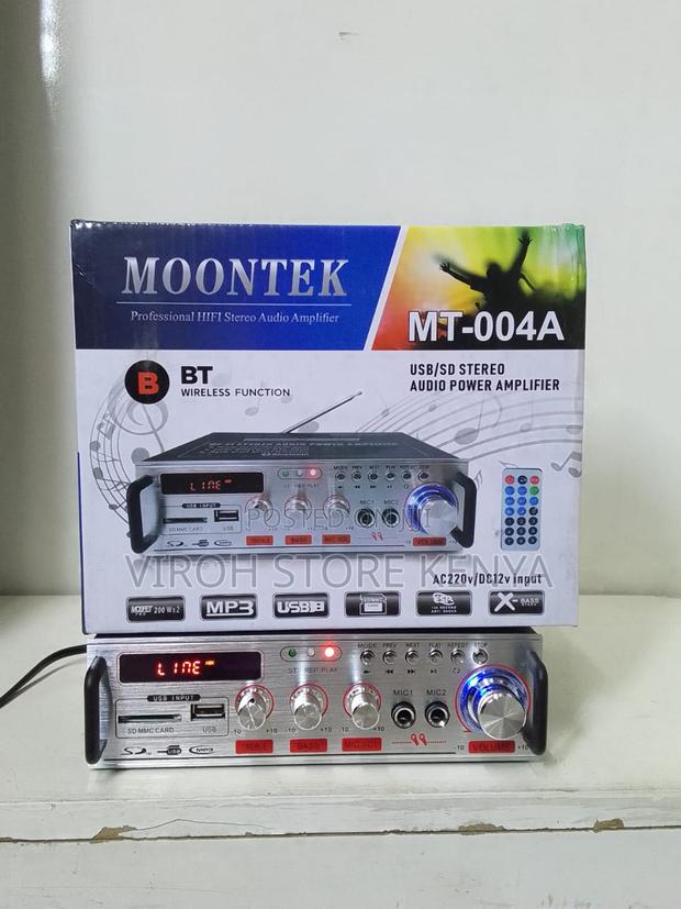 Moontek Two Mic Input Bluetooth Stereo Audio Amplifier