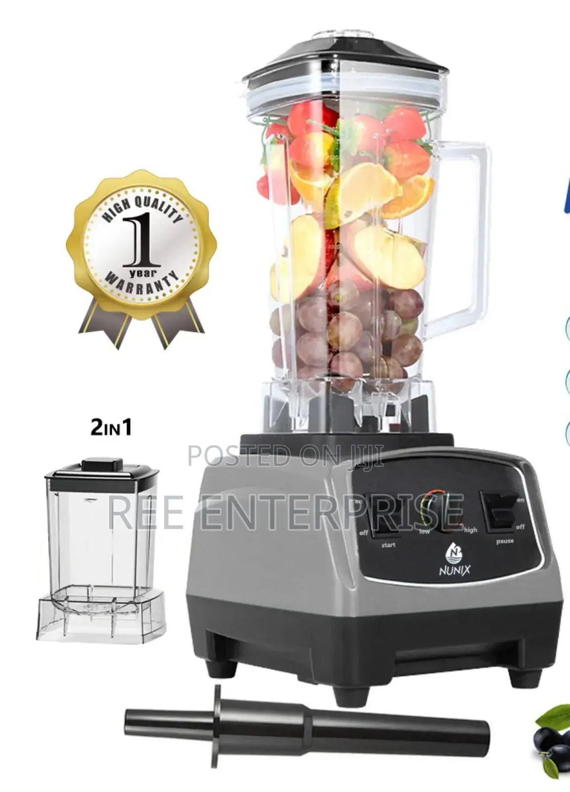 Commercial 2 in 1 Nunix Blender