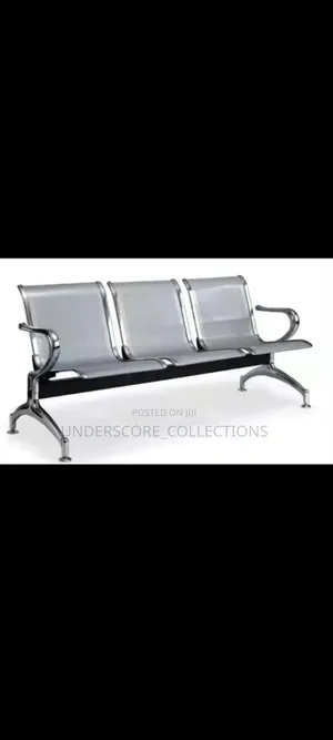 Hospital Silver Unpadded Waiting Chairs