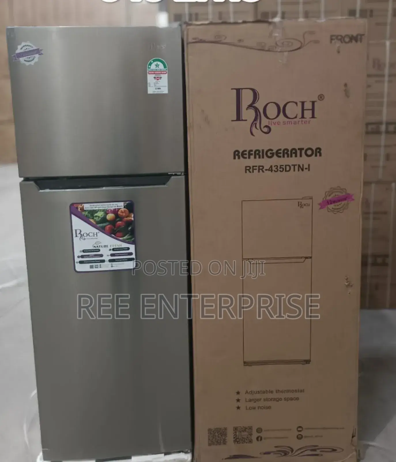 348l Roch No Frost Double Door Fridge RFR-435-