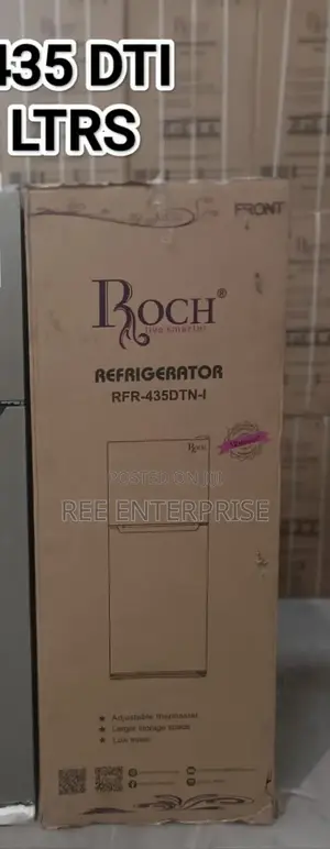 Brand New Roch 348l No Frost Double Door Fridge RFR-435-