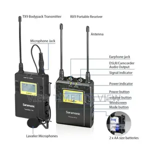 Saramonic Uwmic9 Kit 1 Cameramount Wireless Omnilavalier Mic