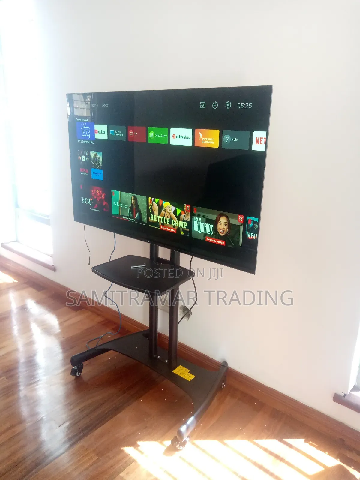 Ava 1500 60 1p Mobile Cart Rolling Tv Stand+Wheels 32"-75"