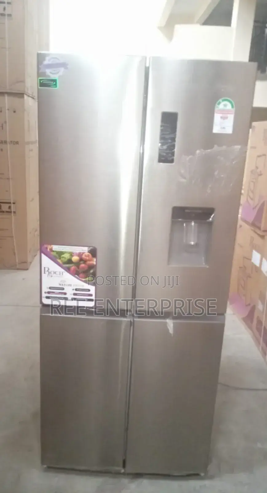 Brand New Roch 4 Door 434litre Refrigerator With Dispenser