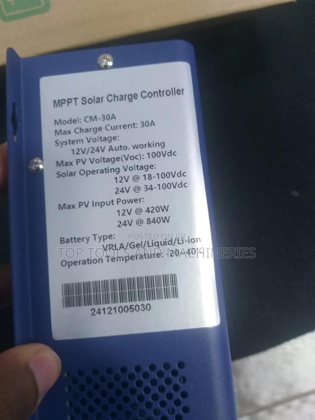 Snadi 30amps 12v/24v Auto Working Charge Controller - thumbnail 2