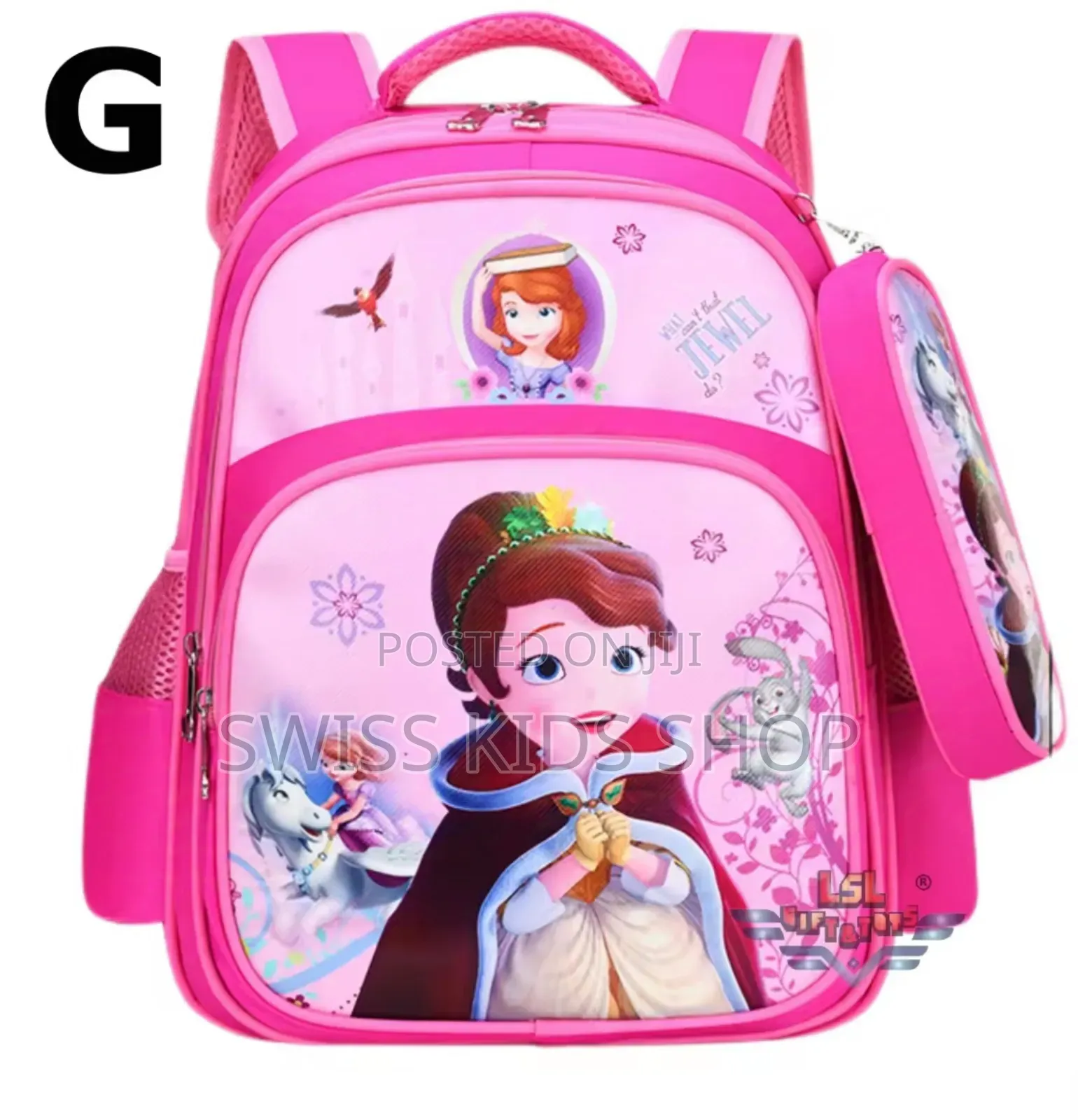 Sofia School Bag for Grade 1, 2 and 3 / Girls Cartoon Bag