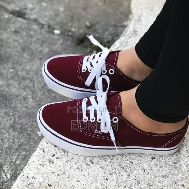 Maroon Off the Wall Vans