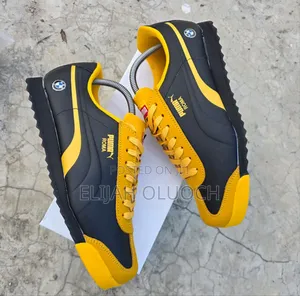 Black Yellow Puma Roma