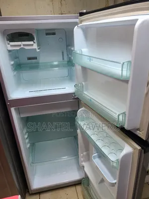 Silver Electrolux Double Door Fridge