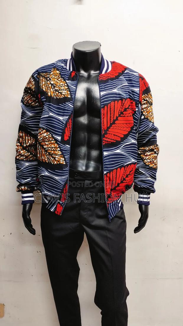 Urban Ankara Vibe Bomber Jacket - main view