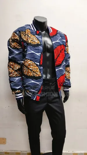 Urban Ankara Vibe Bomber Jacket