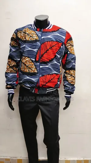 Urban Ankara Vibe Bomber Jacket