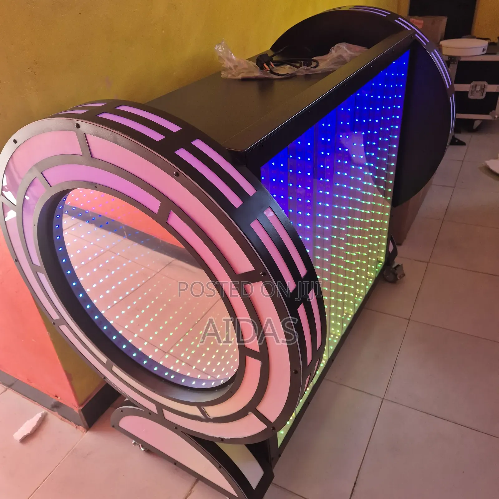 Dj Booth Indoor Club Events Booth Charming Led With Lights