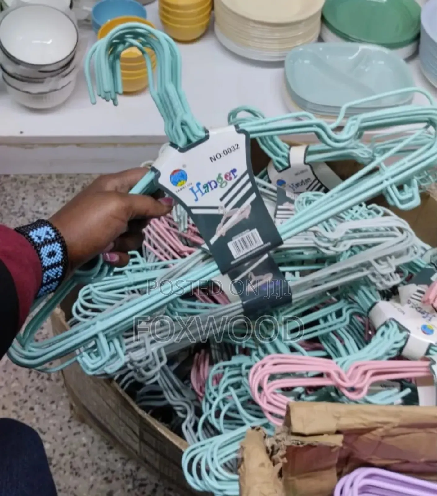 10pcs Strong Clothes Hangers Stainless Steel With Rubber Coating